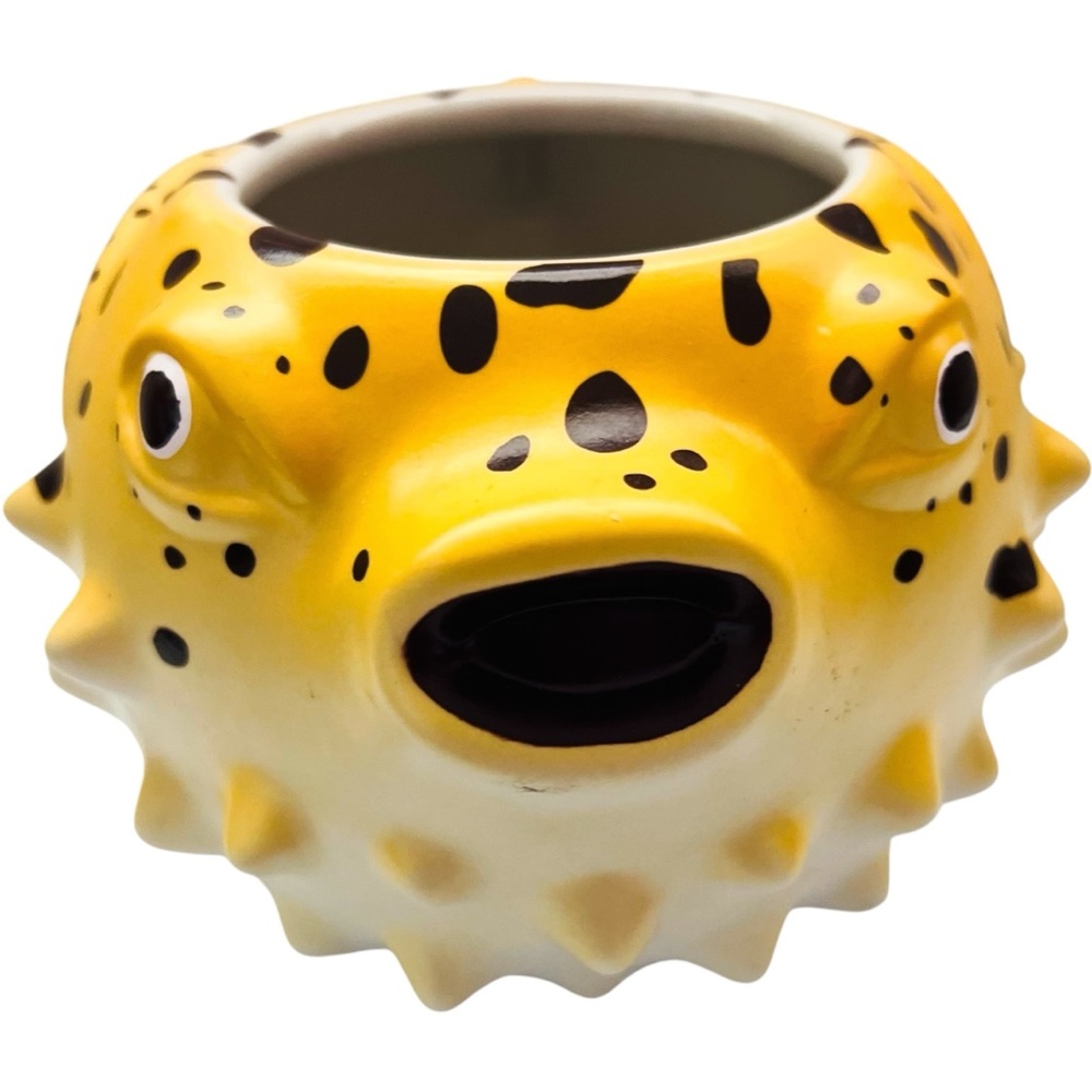 Trader Vic’s Blowfish Blow Fish Ceramic Tiki Mug Cup Planter